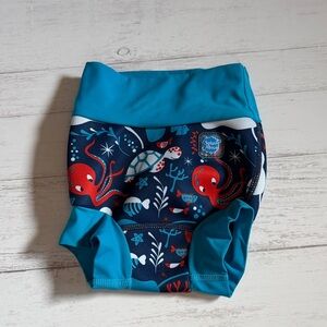 Splash About Kids Swim Trunks - Ocean Adventure Blue and Red